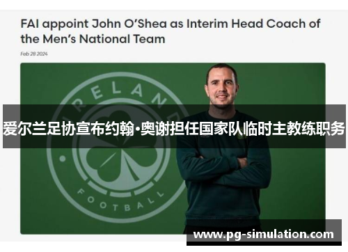 爱尔兰足协宣布约翰·奥谢担任国家队临时主教练职务